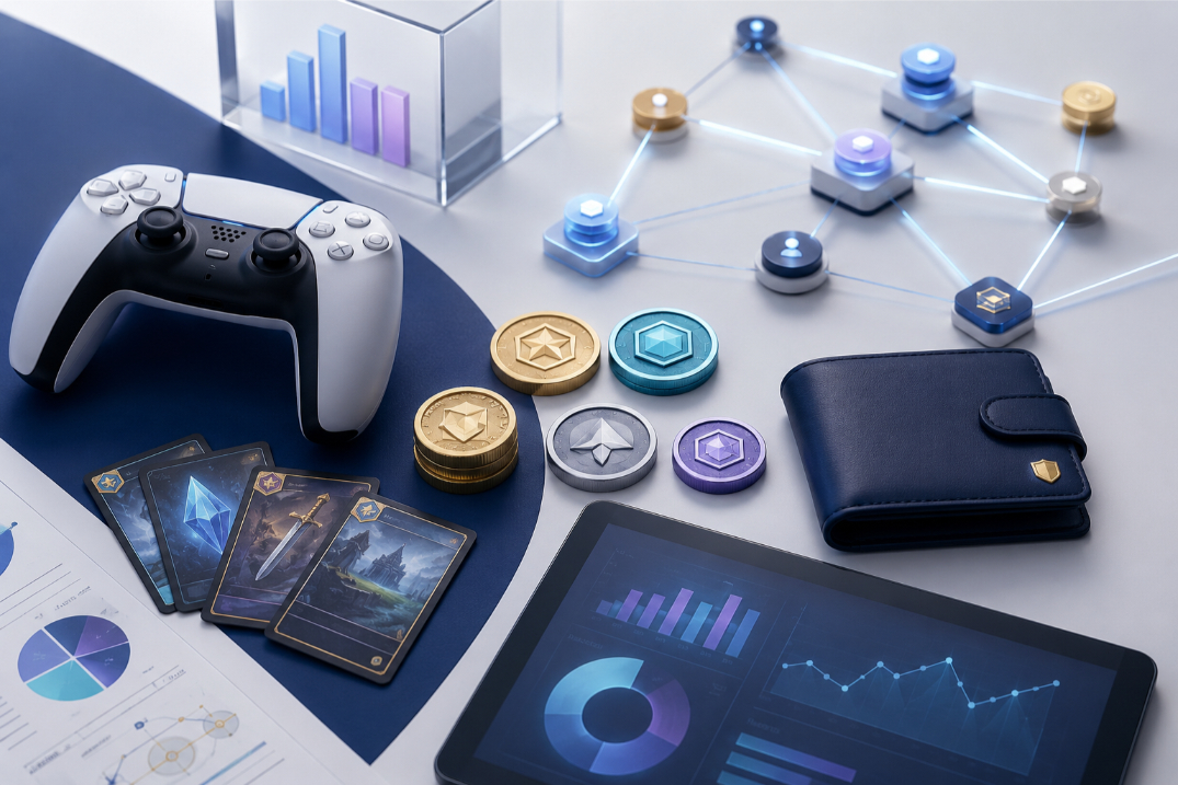 広義のゲーム資産経済を表す概念ビジュアル